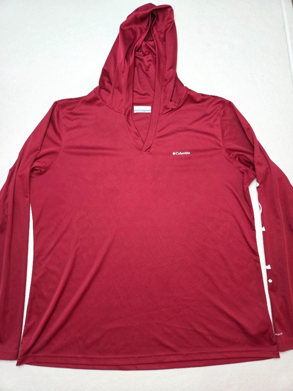 Columbia Omni-Shade V-Neck Long Sleeve Performance Hoodie Women's Size XXL